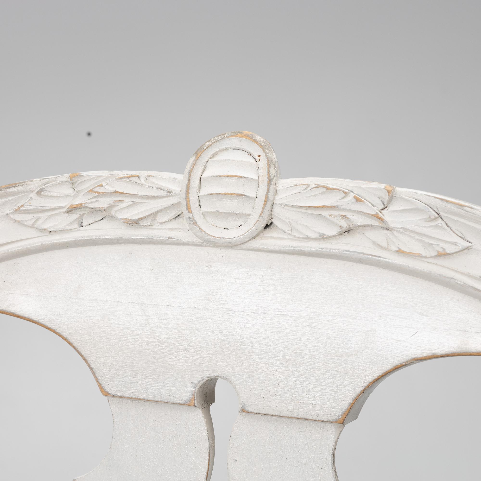 Matsalsgrupp, 13 delar, gustaviansk stil, 1900-talets andra hälft.