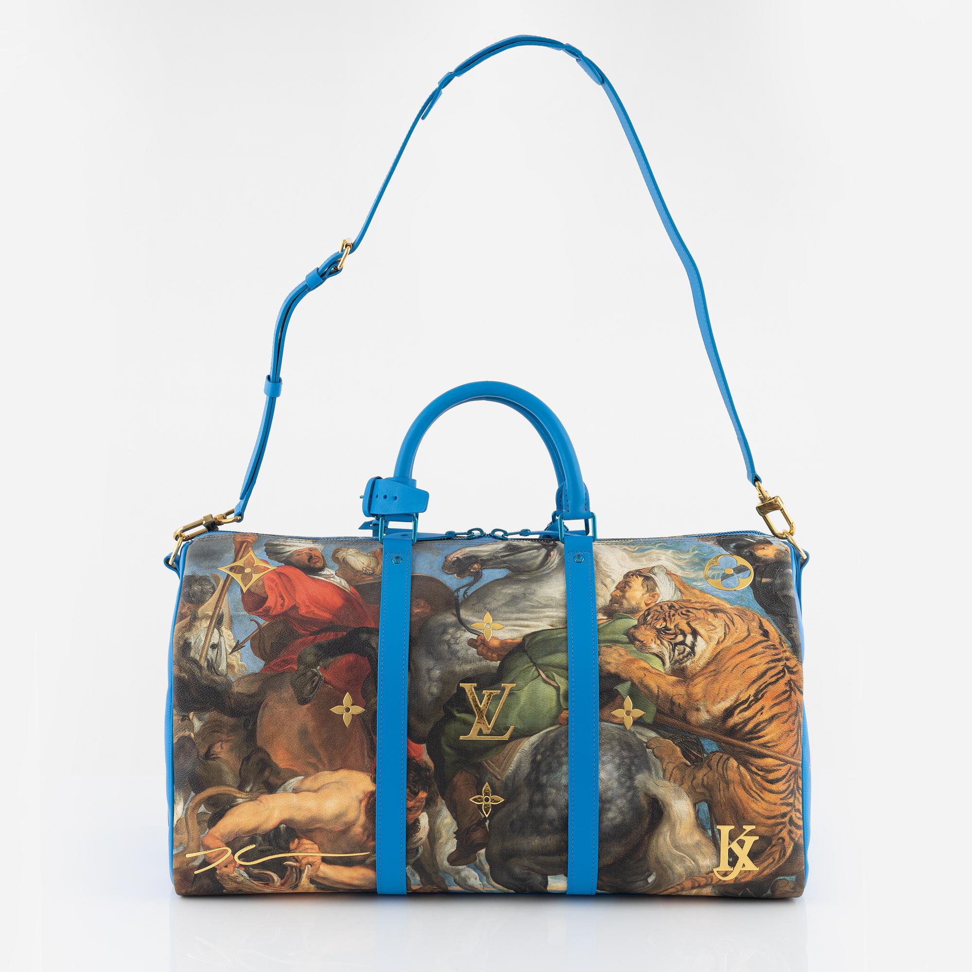 Louis Vuitton X Jeff Koons, weekendbag, Masters Collection "Rubens Keepall Bandouliere 50".