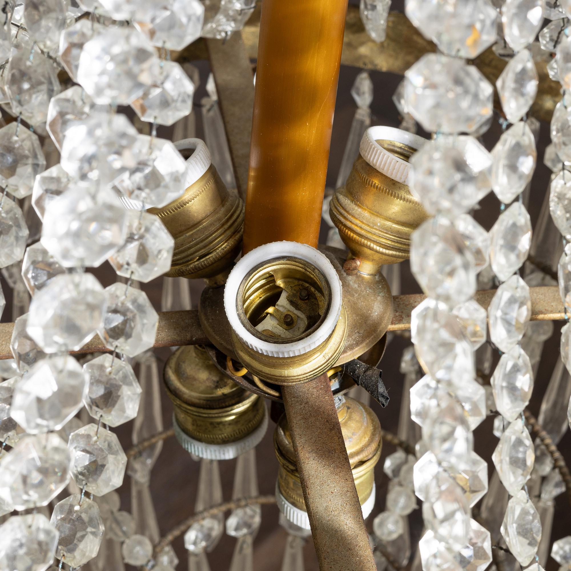 Chandelier, Empire style, circa 1900.