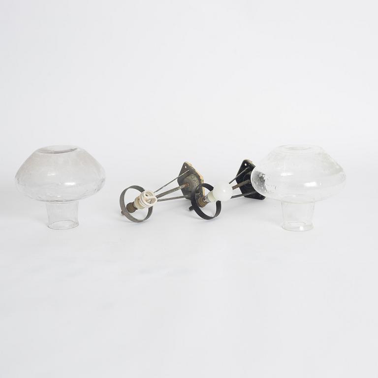 A pair of Swedish Modern wall lamps, ASEA, mid-20th Century.