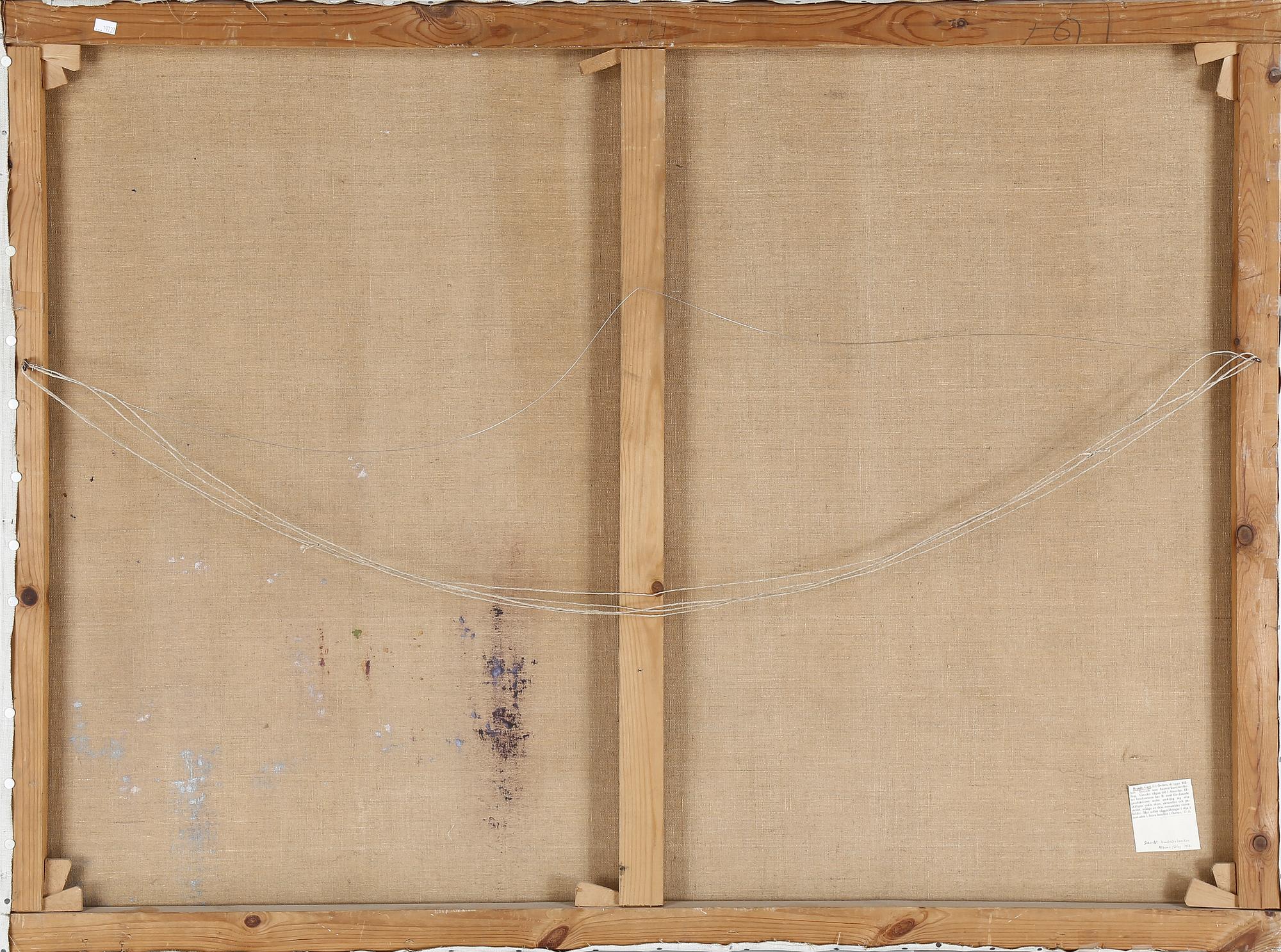 CARL BRANDT, olja på duk, signerad.