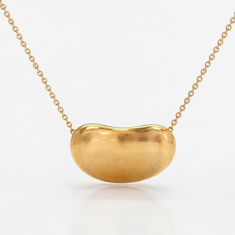 Tiffany & Co, Elsa Peretti, an 18K gold 'Bean' necklace.
