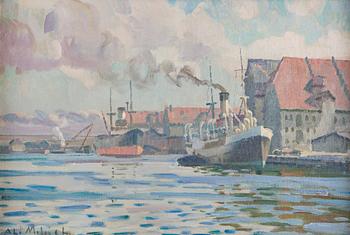 Ali Munsterhjelm, Harbour view.