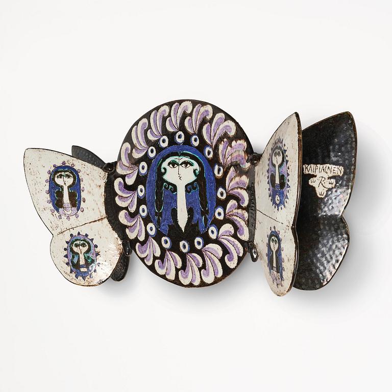 Birger Kaipiainen, a glazed stoneware wall sculpture, Rörstrand, Sweden, 1950s.