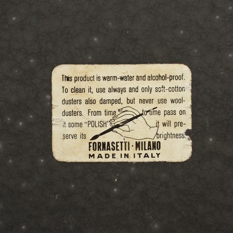 BRICKA, plåt, Fornasetti, 1900-talets mitt.