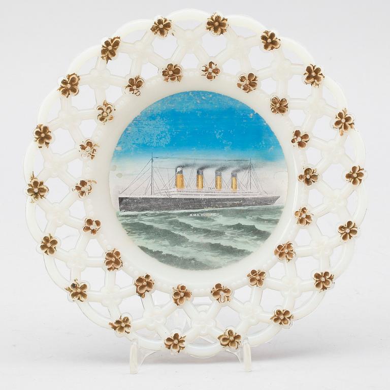 FAT, opakglas, "RMS Olympic", White Star Line, 1900-talets första hälft.