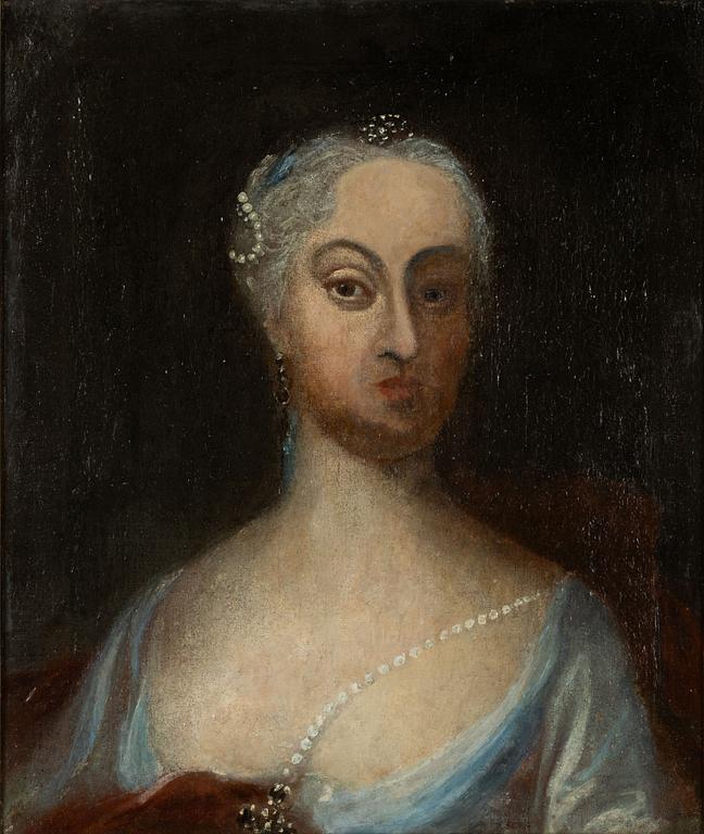 Georg Engelhard Schröder, in the manner of, 18th Century, ”Ulrika Eleonora the Younger" (1688-1741).