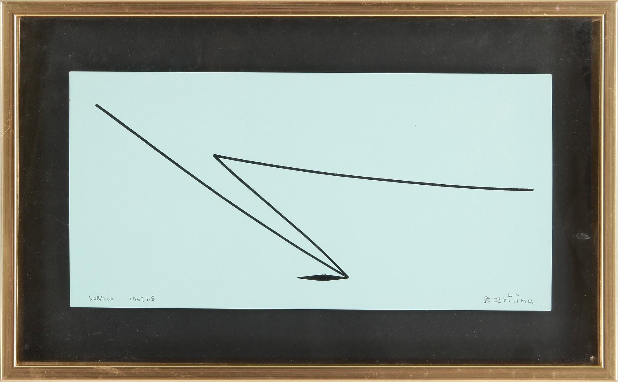 OLLE BAERTLING, färgserigrafi. Signerad och daterad 1967-68. Numrerad 208/300.