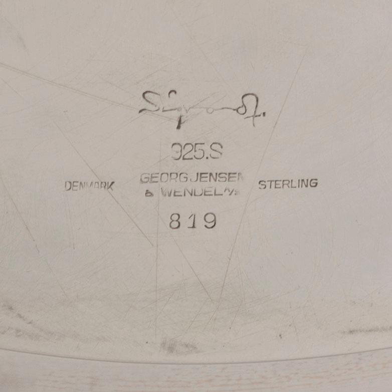 SIGVARD BERNADOTTE, bricka, sterlingsilver, Georg Jensen & Wendel AS, Danmark.