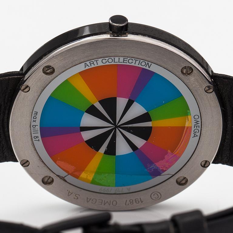 Omega, Art collection, Max Bill, wristwatch, 40 mm.