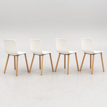Jasper Morrison, a set of four 'HAL' chairs, Vitra 2015.