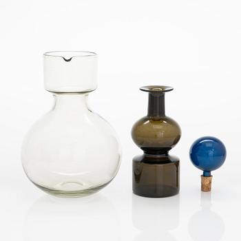 Kaj Franck, glass decanter 'The Bells of Kremlin', signed K. Franck, Nuutajärvi, Notsjö -59.