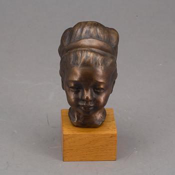 HELGE HÖGBOM, skulptur, brons, signerad.