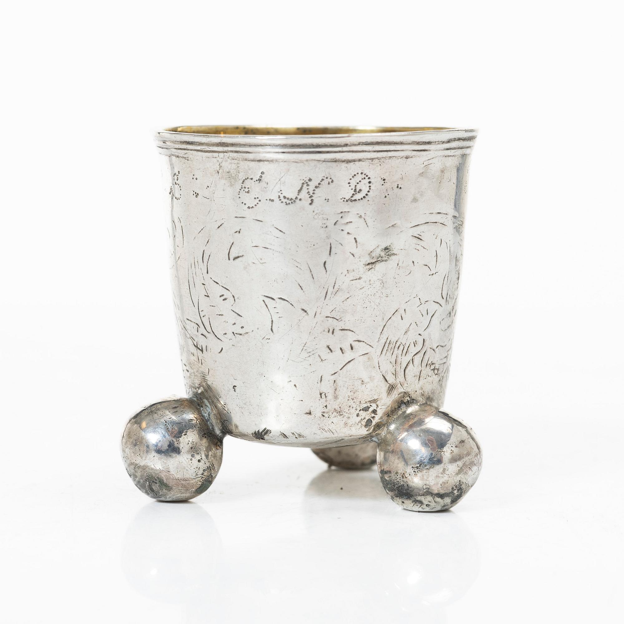 Georg Kruse, bägare, Vordingborg, Danmark 1755-92.