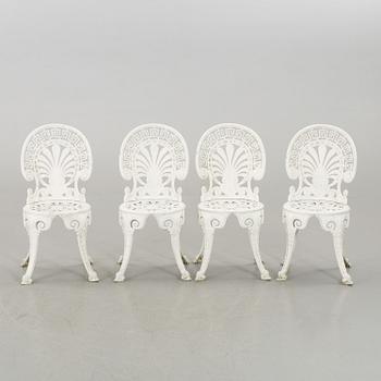 TRÄDGÅRDSMÖBLER, BORD samt FYRA STOLAR, sekelskiftet 2000.