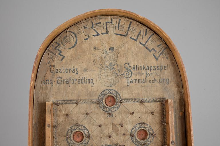 BRÄDSPEL "Fortuna sällskapsspel", Västerås, omkr år 1900.