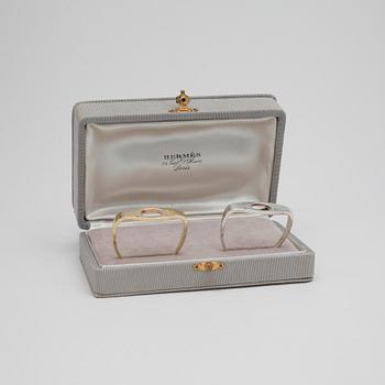 HERMÈS, a pair of serviette rings.