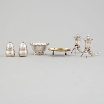 KRYDDKAR, 6 delar, silver, 1900-talets andra hälft.