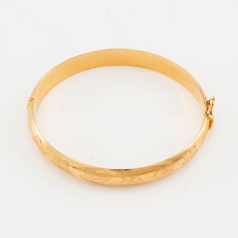 Bracelet 18K gold, likely Vicenza Italy.