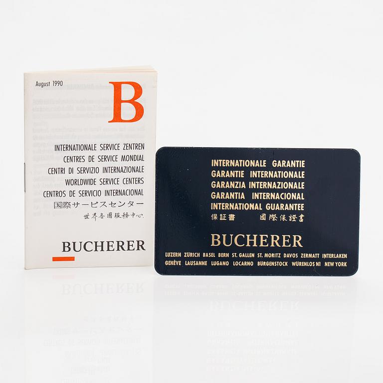 Bucherer, Q, wristwatch, 24 mm.