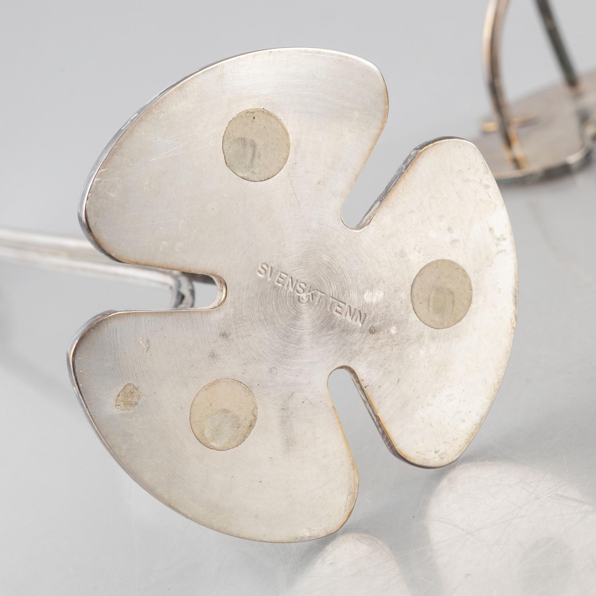 Josef Frank, a set of four 'Köver' candlesticks, Firma Svenskt Tenn.