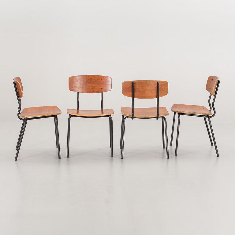 10 PCS OF CHAIRS, Denmark second half of the 20th century.