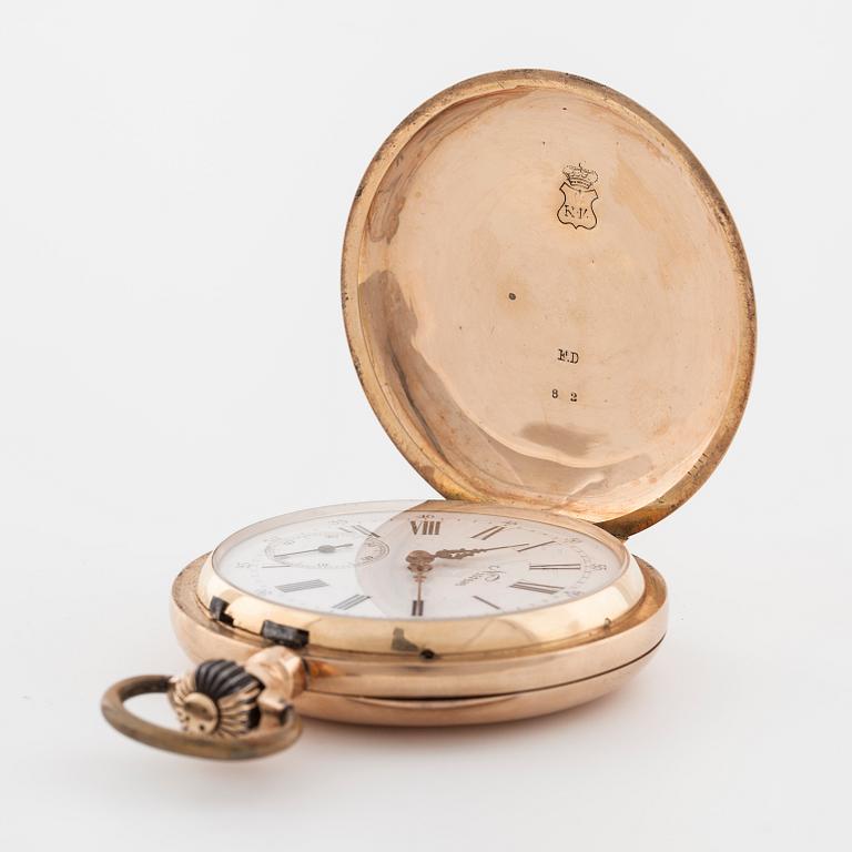 PATECK, Genève, pocket watch, savonette, 54 mm.