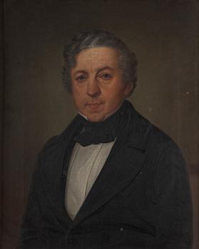 CARL WILHELM NORDGREN, portrait, oil on canvas, signed and dated 1848.
