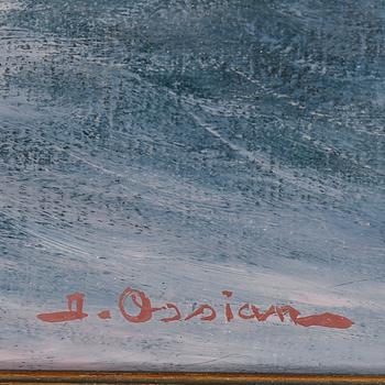 JOHAN OSSIAN-ANDERSSON, olja på duk, signerad.