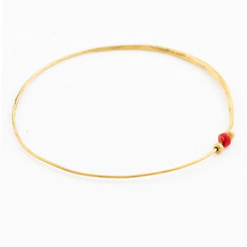 PA Lundahl-Terrs, en collier och ett armband 18K guld, Växjö 1972.