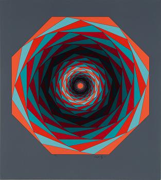 VICTOR VASARELY, portfolio with 6 silkscreens, signed in pencil and numbered 187/250.