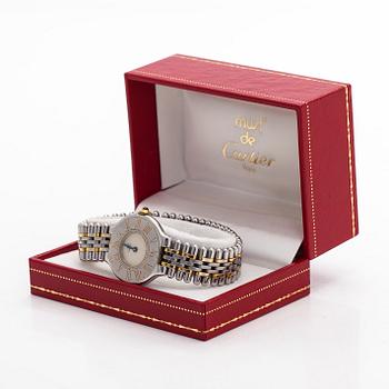 Cartier, Must 21, rannekello, 28 mm.