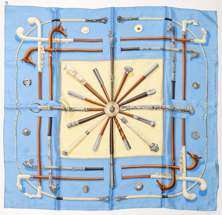 Hermès, scarf, "Cannes & Pommeaux".