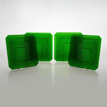 Heikki Orvola, lautasia, 4 kpl, "Bökars", Marimekko Iittala.