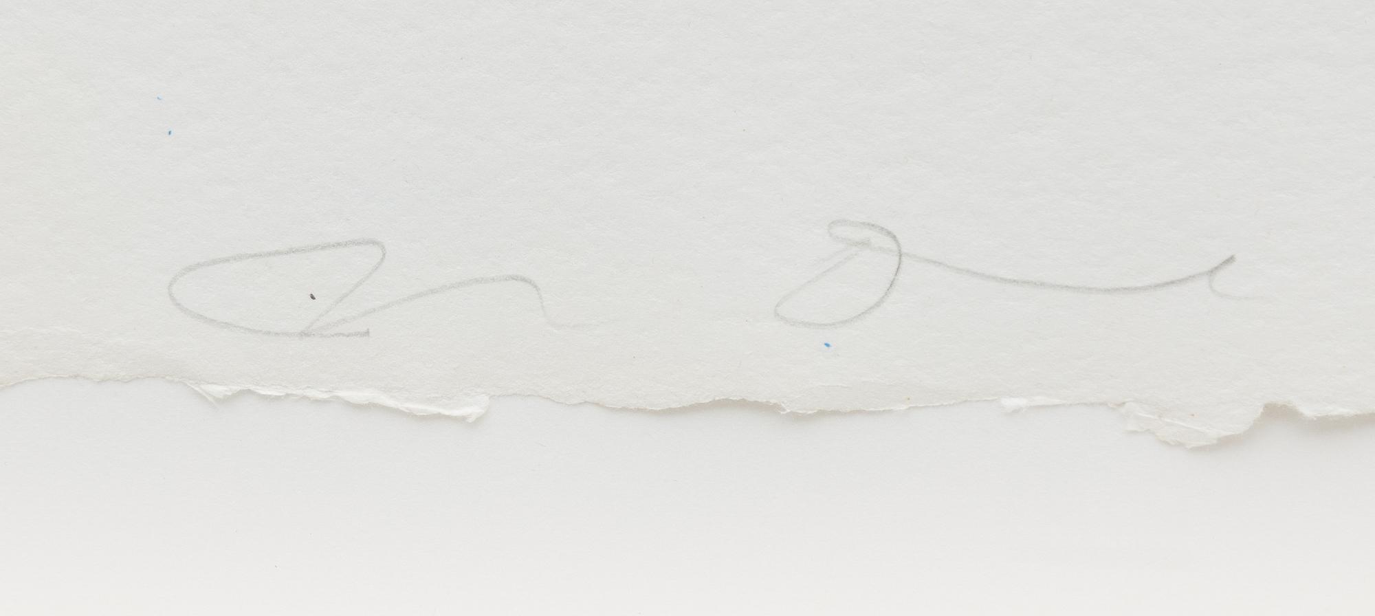 Jim Dine, "Kansas City There I Was" - From the "Oo La La" portfolio - collaboration with Ron Padgett.