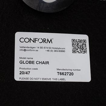 Jahn Aamod, fåtölj med fotpall, Globe, Conform.