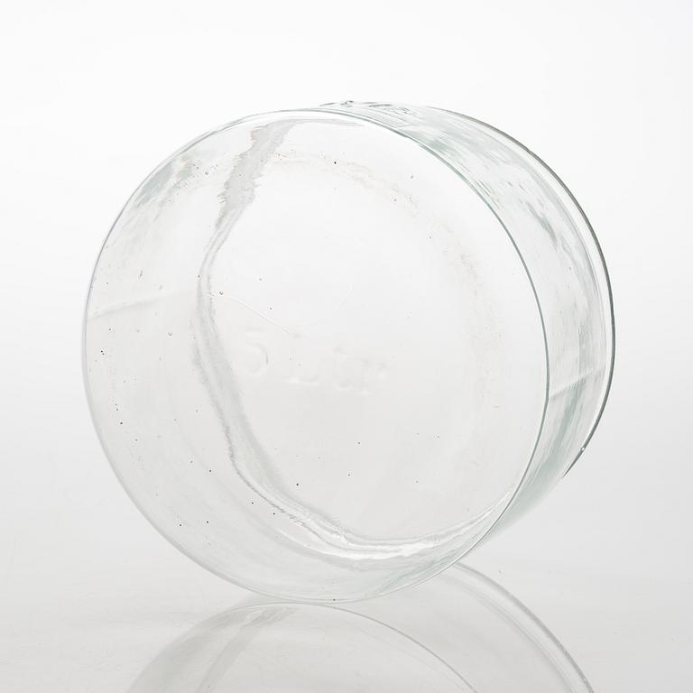 Lasipurkkeja, 3 kpl, mm Karhulan lasitehdas, 1900-luvun alkupuoli.