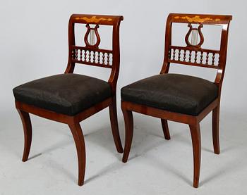 STOLAR, 6 st, senempire, 1800-talets mitt.