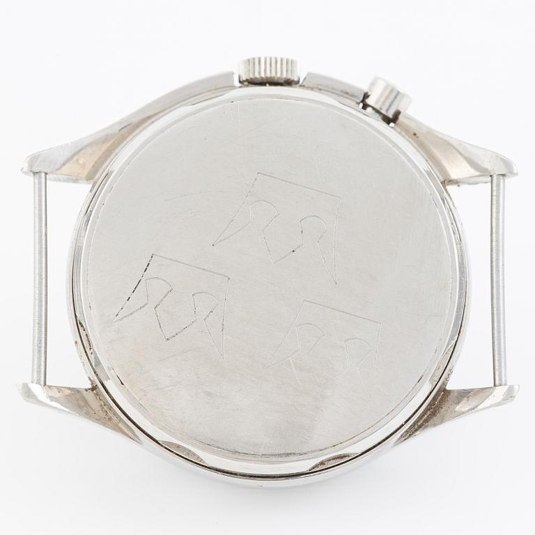Lemania, Tg 195, "Tre Kronor", kronograf, armbandsur, 40 mm.