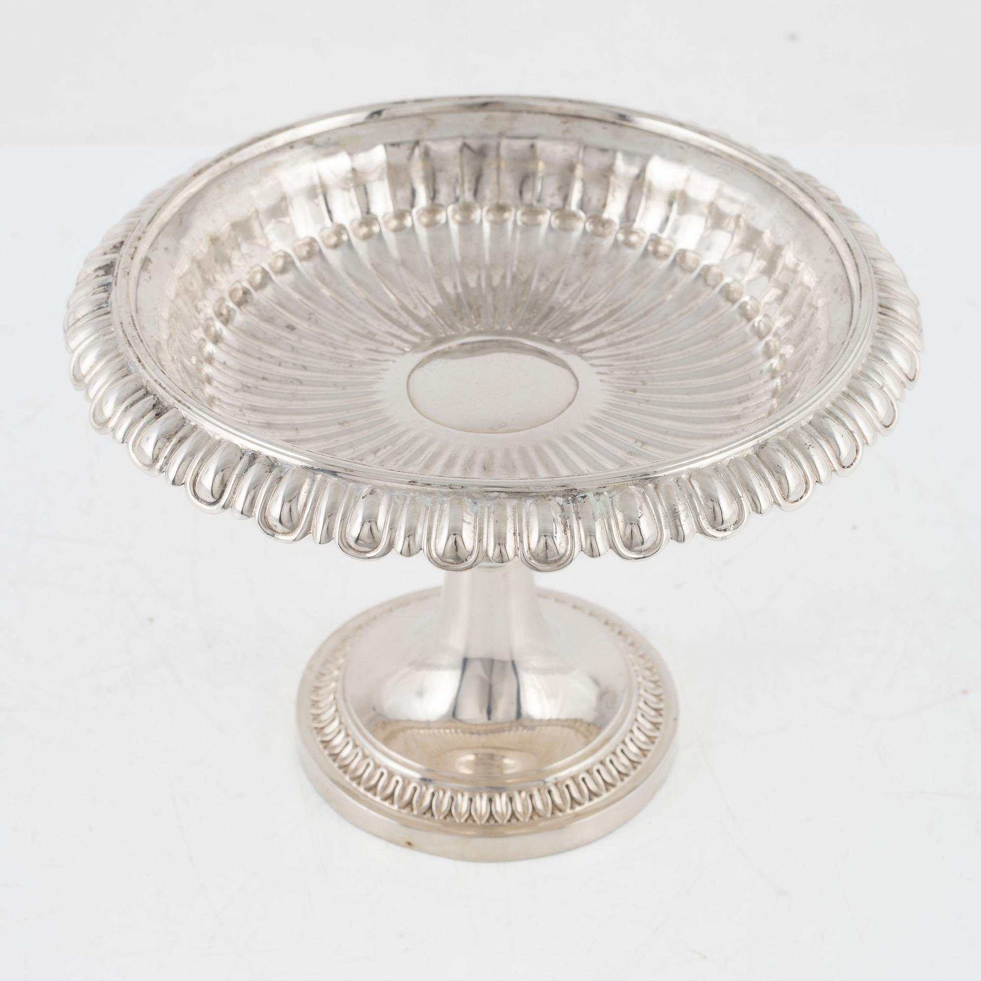 Adolf Zethelius, tazza, silver, empire, Stockholm, 1833.