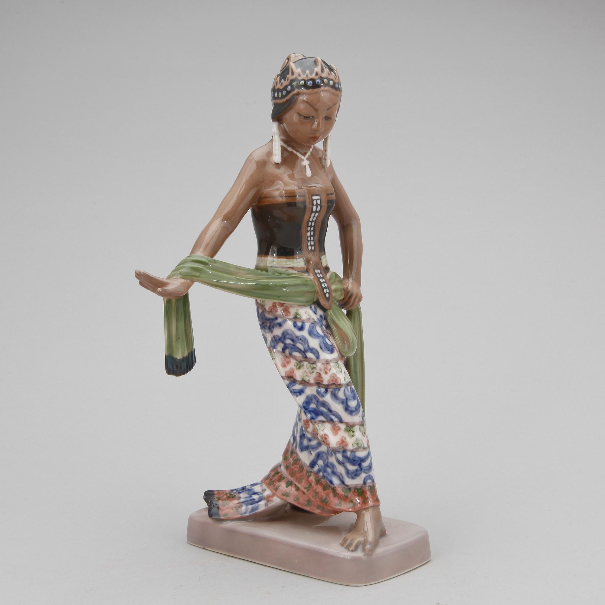 FIGURIN, porslin, Dahl Jensen, Danmark.