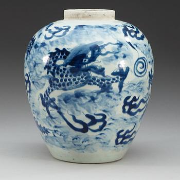 KRUKA, porslin. Transition, 1600-tal.