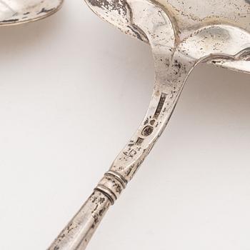 Soppslevar, 3st, silver, olika mästare, Sverige, 17/1800-tal.