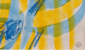 LENNART RODHE, akvarell, monogramsign.