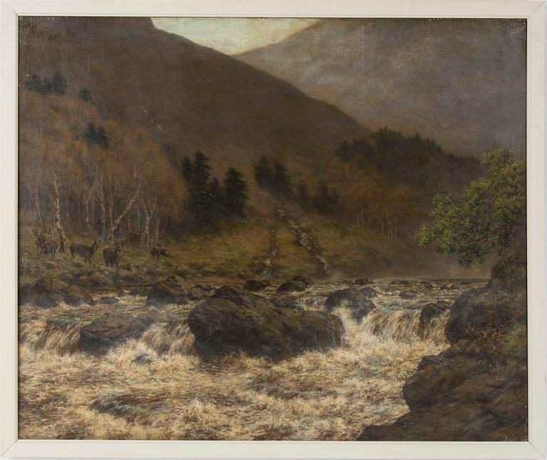 DIXON CLARK, oil on canvas, unsigned.