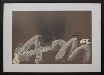 ANTONI TÀPIES, colour lithographe, unsigned, from Derrière le Miroir no 250 1982.