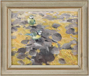 THURE WALLNER, olja på pannå, sign.