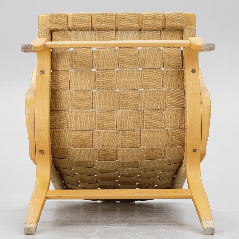 Bruno Mathsson, Armchair, "Eva", Firma Karl Mathsson, Värnamo, Sweden 1972.