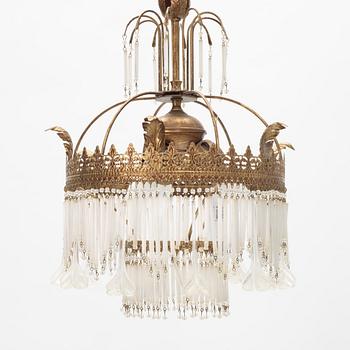 An Art Noveau celing lamp, 20th Century.