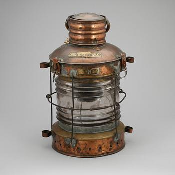 LANTERNA / ANKARLANTERNA, koppar, 1800/1900-tal.